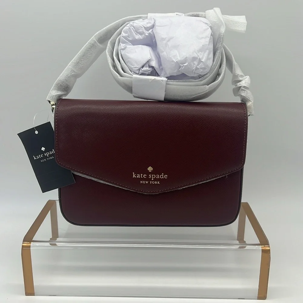 Kate Spade Sadie Envelope Crossbody Grenache